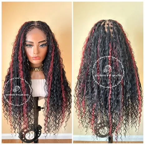 Boho braided wigs