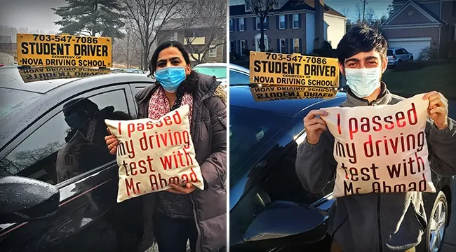 Teenager Behind the Wheel License Reston