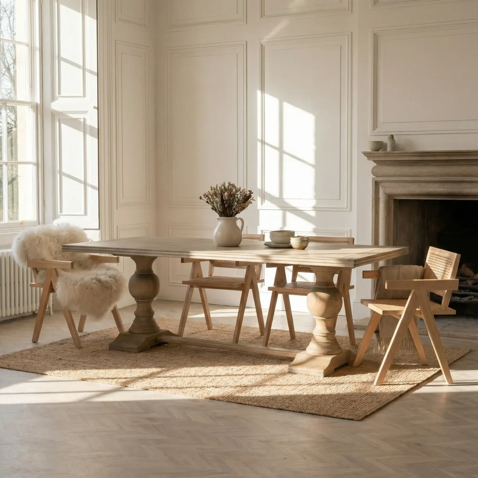 rustic wooden dining tables